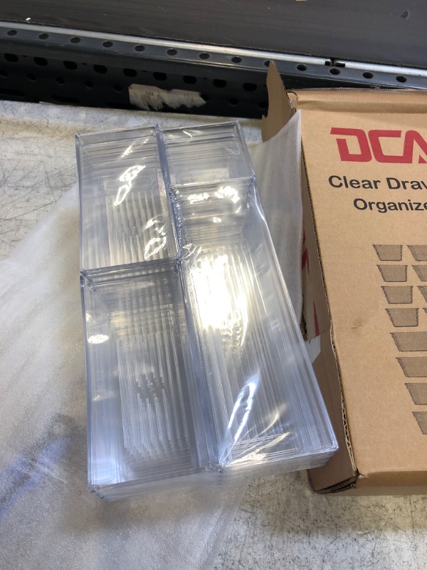 Photo 1 of 14 PC CLEAR DRAWER ORGANIZER TRAYS 