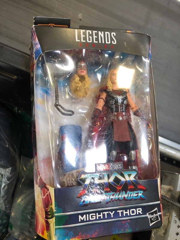 Photo 2 of Marvel Legends Series Thor: Love and Thunder Mighty Thor Action Figure 6-inch Collectible Toy, 4 Accessories, 1 Build-A-Figure Part