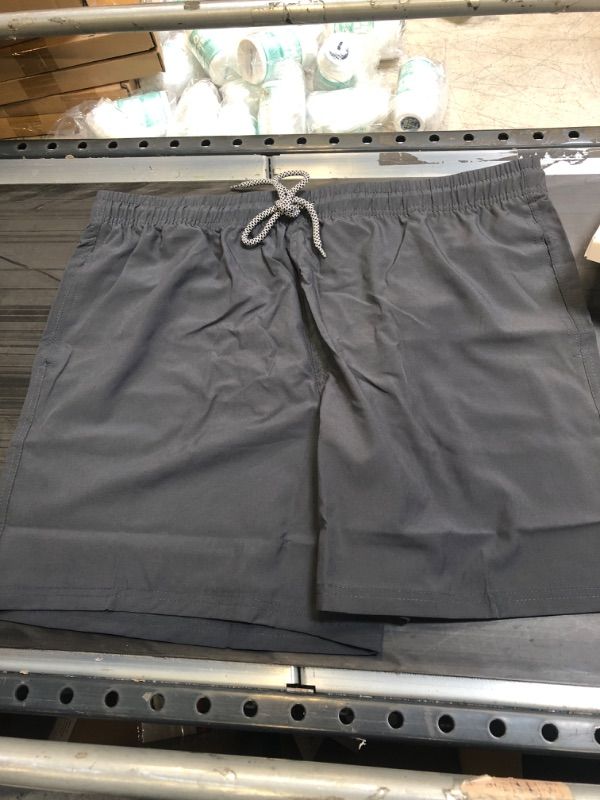 Photo 1 of Biwisy Mens Swim Trunks Quick Dry Beach Shorts Mesh Lining Swimwear Bathing Suits with Pockets X-Large Grey