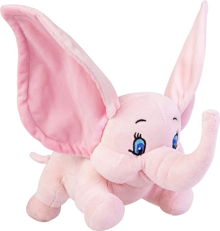 Photo 1 of Homily Stuffed Elephant Plush Animal Toy 9.8 INCH Super Soft Plush Baby Elephant Stuffed Animal Toy Gifts for Boys Girls (Pink)
