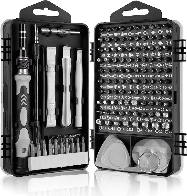 Photo 1 of MOTICIUS Precision Screwdriver Set, Computer Tool Kit, 135 in 1 Mini Screwdriver Set with Magnetic Pad for Glasses, Electronics, Watch, Jewelry, Computer, Phone, Laptop, DIY Tool Gifts for Men