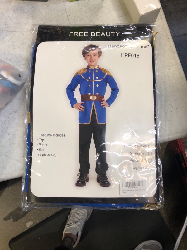 Photo 1 of free beauty handsome prince kids costume size large 8-10