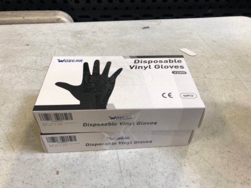 Photo 1 of 100 pairs woscar disposable gloves size small 