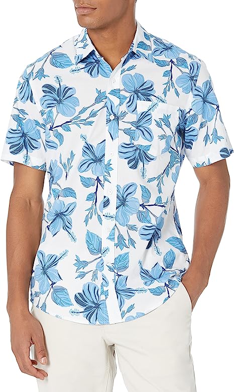 Photo 1 of Men's Slim-Fit Short-Sleeve SIZE 4XL DARK 
