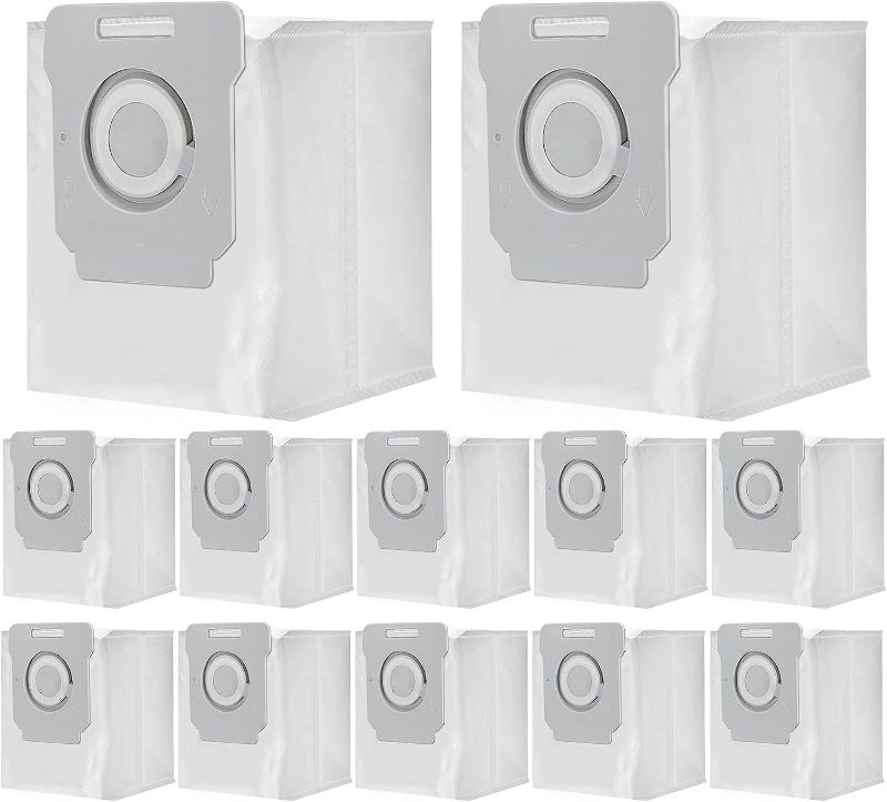 Photo 1 of 12 Packs Vacuum Bags for iRobot Roomba i7 i7+ j7 j7+/Plus (7550) i3 i3+ (3550) i4 i4+(4552) i6 i6+ (6550) i8 i8+ (8550) s9 s9+ (9550) i & j & s Series Clean Base Automatic Dirt Disposal Bags
