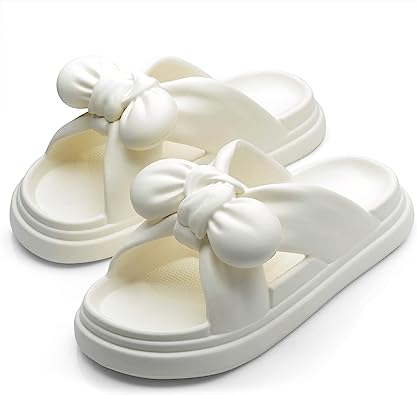 Photo 1 of Cloud Slippers for Women | Non-Slip Bathroom Shower Shoes | Sandals Extremely Comfy | Cushioned Thick Sole | Cute and fashionable  5.5-6.5
