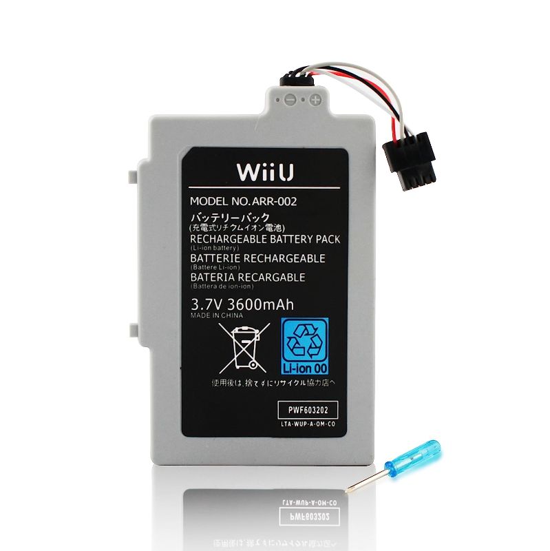 Photo 1 of Other Future Wii U Gamepad Battery Pack 3600 mAh Aftermarket Rechargeable Replacement
