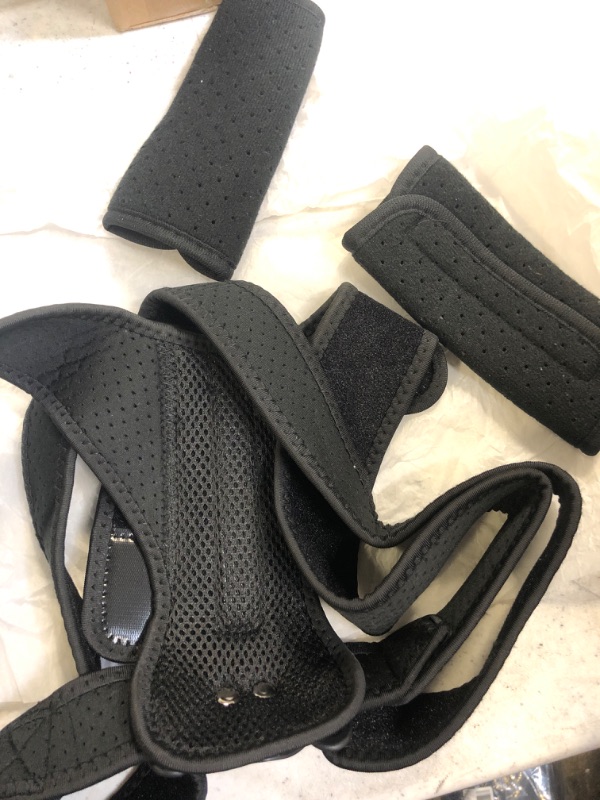 Photo 1 of MYSEXY Posture Corrector Upper Back Brace For Women and Men Neck Shoulder Back Support Brace Pain Relief Belt For Women Men Braces Spine Straightener Breathable - Adjustable One Size Upgraded style - Black