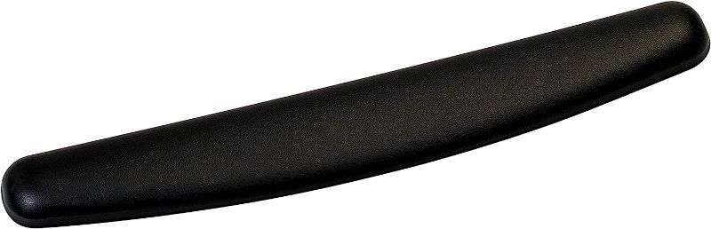 Photo 1 of 3M Gel Wrist Rest, Black Leatherette, 18 Inch Length, Antimicrobial Product Protection (WR309LE)
