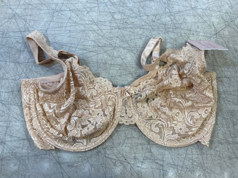 Photo 1 of  womens lace bra- beige -
size- 38ddd