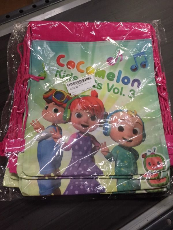 Photo 2 of cocomelon drawstring bags- 12 pcs 