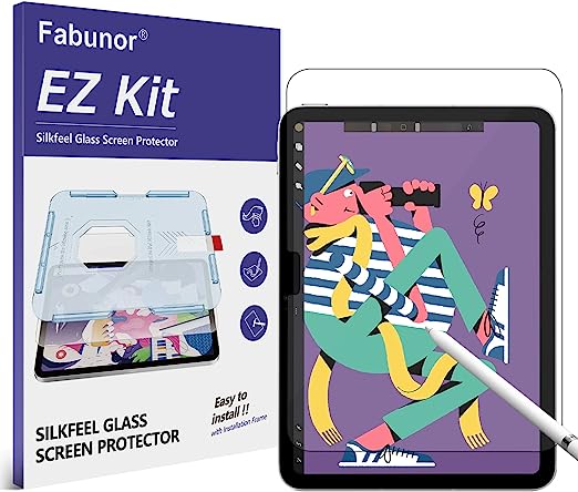 Photo 1 of Fabunor [Silkfeel Matte Glass Screen Protector Compatible with iPad 10th Generation 10.9 inch 2022, [Tempered Glass] [Auto-Alignment Kit] [No Glare] [Smooth Touch] [Compatible with Apple Pencil]
