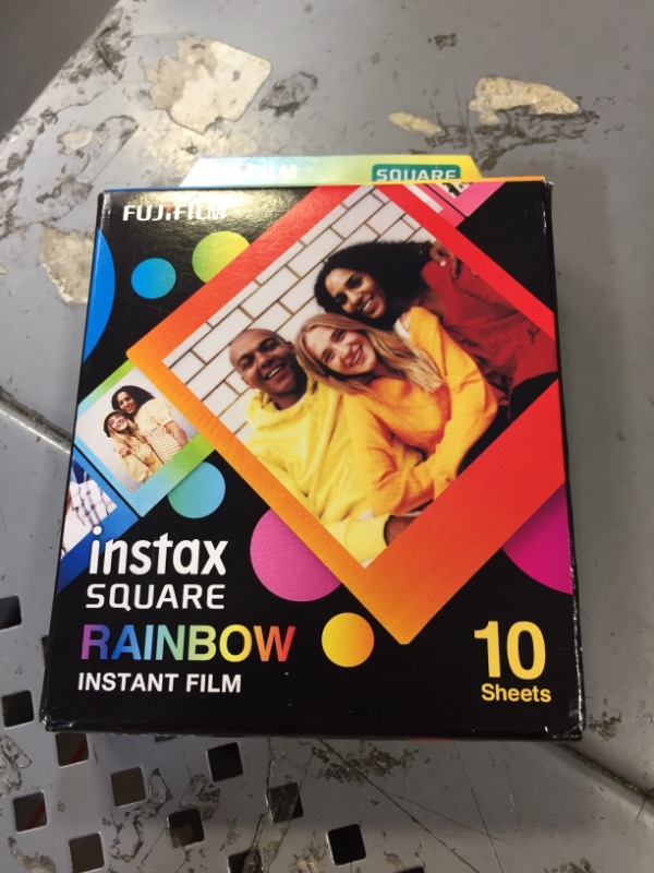 Photo 2 of Fujifilm Instax Square Rainbow Film - 10 Exposures (16671320) 10 Film Pack Rainbow Film