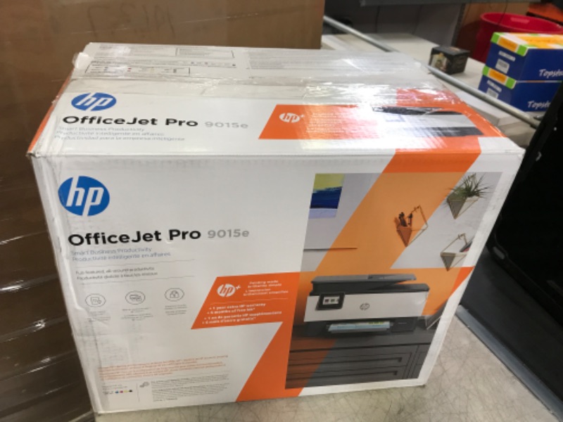 Photo 3 of HP OfficeJet Pro 9015e Wireless Color All-in-One Printer with bonus 6 months Instant ink with HP+ (1G5L3A),Gray