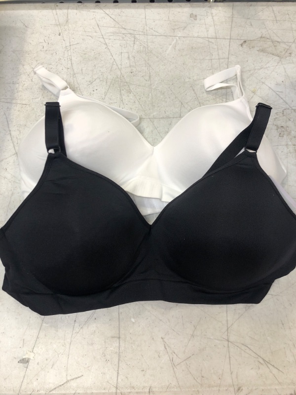 Photo 1 of 2 PACK BLACK AND WHITE BRA SIZE 40B