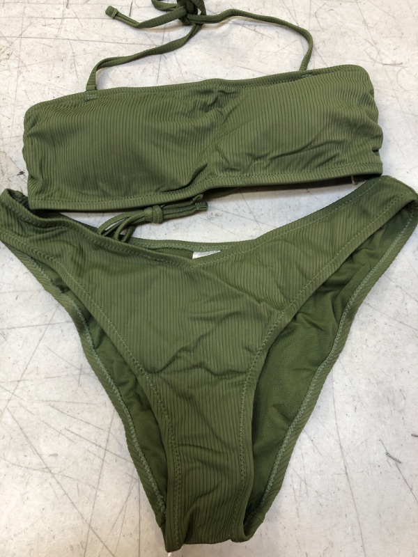 Photo 1 of 2 PIECE GREEN SWIMSUIT SIZE M
