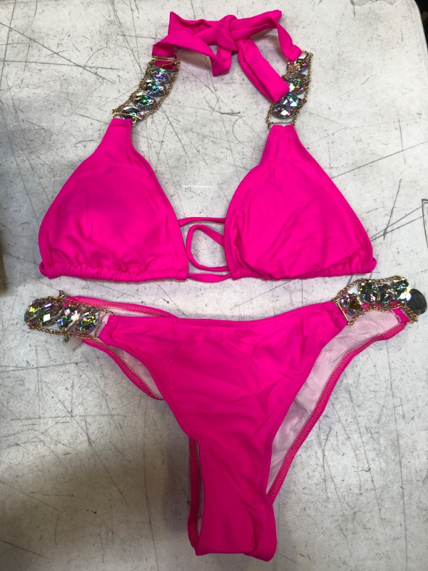 Photo 1 of 2 PIECE PINK SWIMSUIT SIZE M