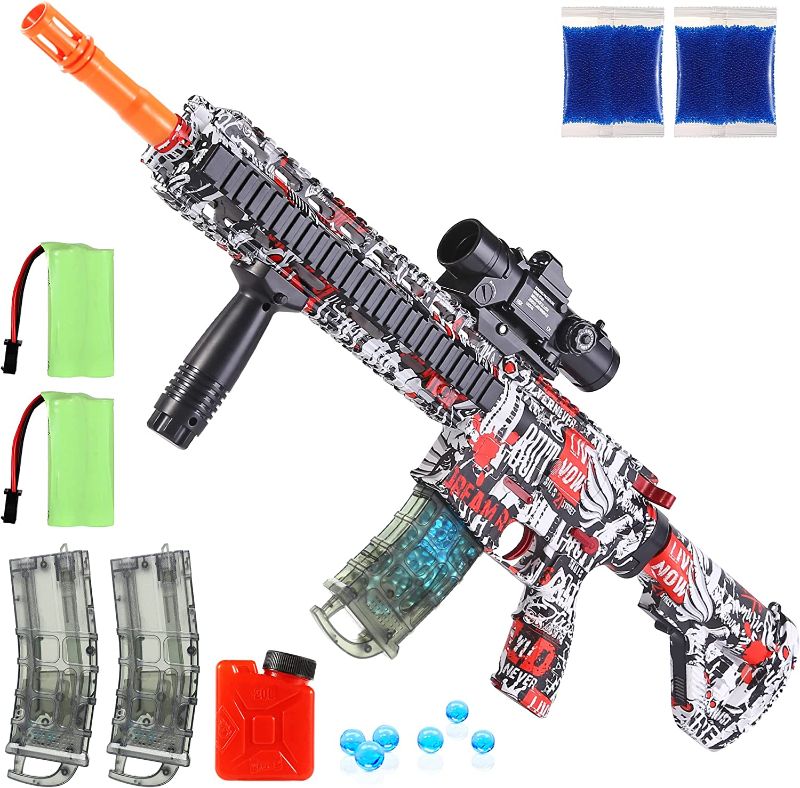 Photo 1 of Electric Gel Ball Blatser - Splatter Ball Blaster [Upgrade][2 Batteries] Outdoor Water Toys, Water Gell Blaster Toys with Balls for Shooting Game Boys Girls Age 13+
