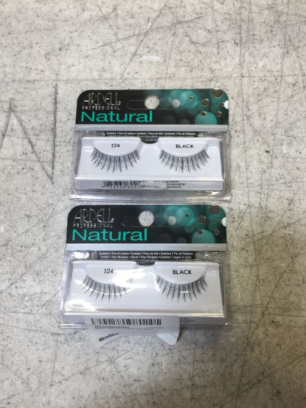 Photo 2 of Ardell Natural Lashes 124 Black-2 pack 