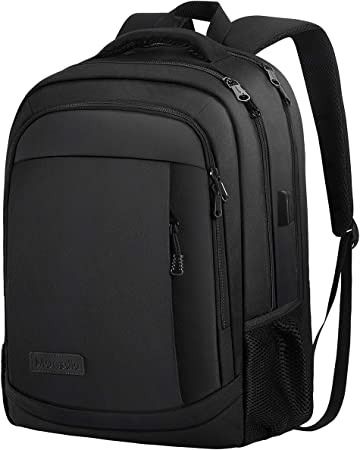 Photo 1 of Monsdle Travel Laptop Backpack Anti Theft Backpacks with USB Charging Port, Travel Backpacks Business Work Bag 15.6 Inch College Computer Bag for Men Women, Black