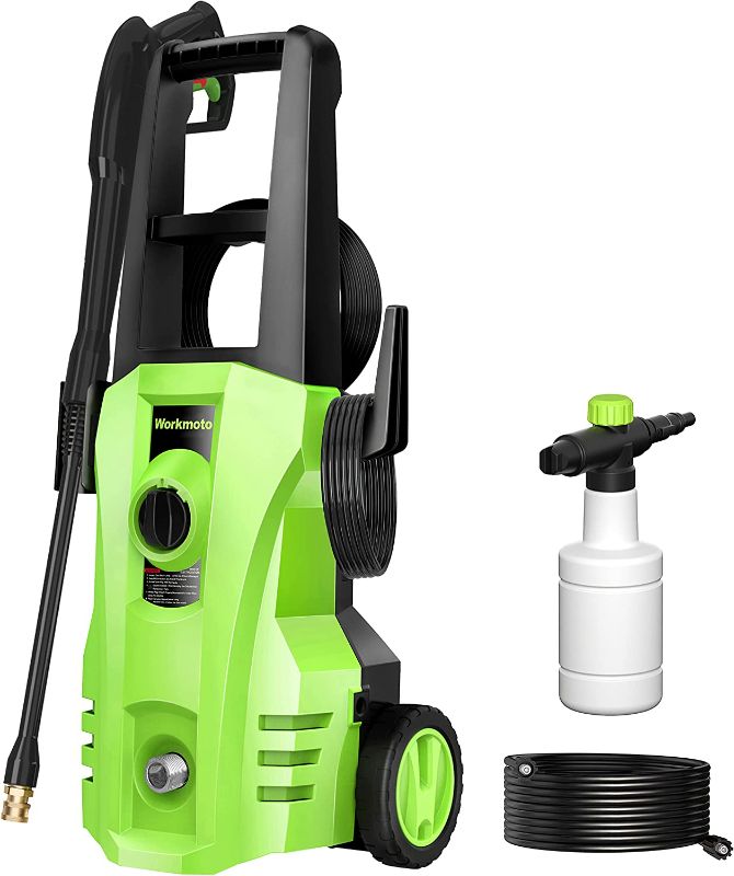 Photo 1 of Workmoto Electric Pressure Washer, Power Washer with Foam Cannon, 3800 PSI 2.4 GPM
