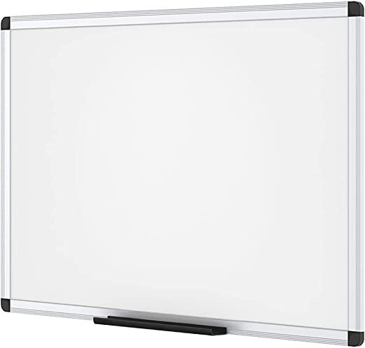 Photo 1 of VIZ-PRO Magnetic Dry Erase Board, 36 X 24 Inches, Silver Aluminium Frame