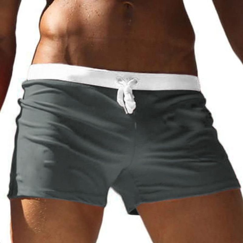 Photo 1 of COOFANDY Men's Swim Trunks Quick Dry Beach Boxer Briefs Swimwear Board Shorts with Zipper Pocket