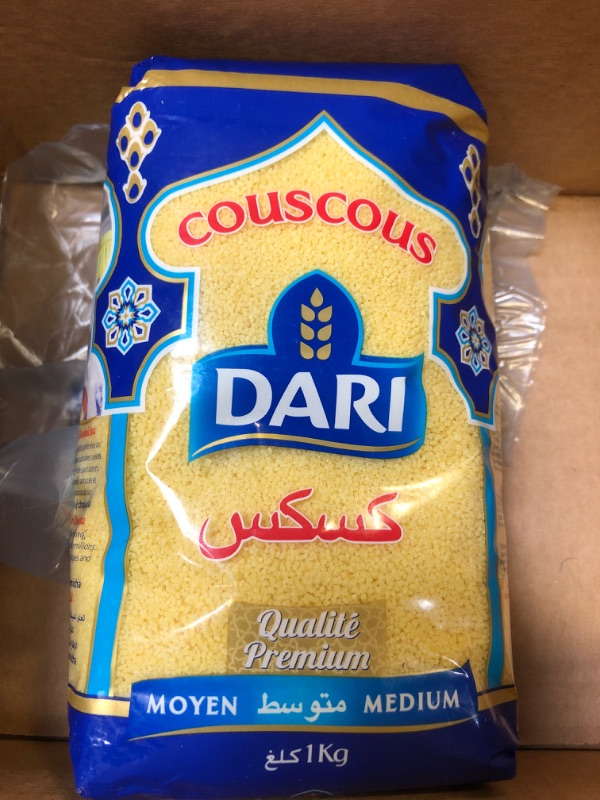 Photo 2 of Dari Moroccan Couscous 1kg, 2.2lb (Medium, 1 Pack)