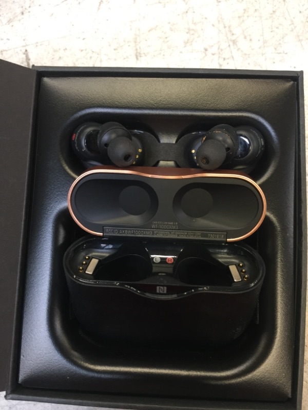 Photo 1 of Sony WF-1000XM3 Industry Leading Noise Canceling Truly Wireless Earbuds Headset/Headphones with AlexaVoice Control And Mic For Phone Call, Black Black WF1000XM3