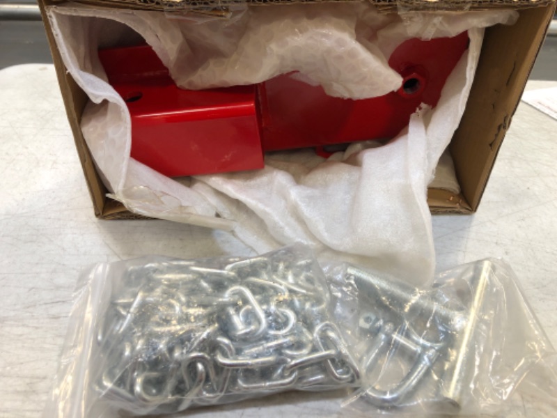 Photo 1 of 
Forklift Trailer Hitch Attachment, Falconstar 2" Receiver Trailer Towing Adapter with Chain Red
Visit the Falconstar Store