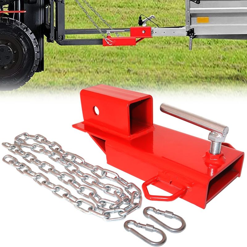 Photo 1 of 
Forklift Trailer Hitch Attachment, Falconstar 2" Receiver Trailer Towing Adapter with Chain Red
Visit the Falconstar Store