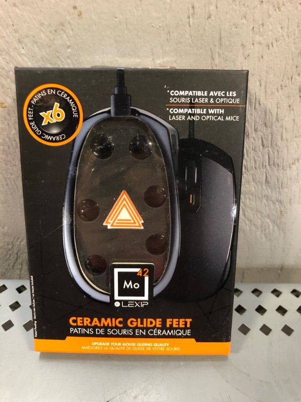 Photo 2 of Lexip Mo42 Ceramic Gaming Feet - Hardwearing, Incomparable Glide - Compatible with All Mice, Laser and Optical - Gain Speed, Precision, Control and Playing Comfort (V1)