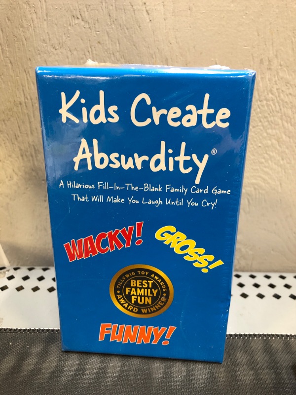 Photo 2 of Kids Create Absurdity: Hilarious Card Game for Kids Family Game Night- A Funny Fill in The Blank Card Game-Travel Road Trip Summer Camping Boys Girls