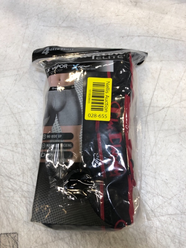 Photo 2 of Elite Active Fit Regular Boxer Briefs Black Red 4-Pack SIZE XL 