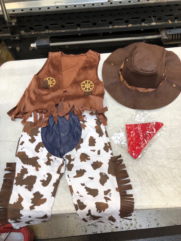 Photo 2 of Bilo Kid Boys Halloween Cowboy Costume 4pcs Set Cosplay Event Dress Up Parties Stage Performance Outfits