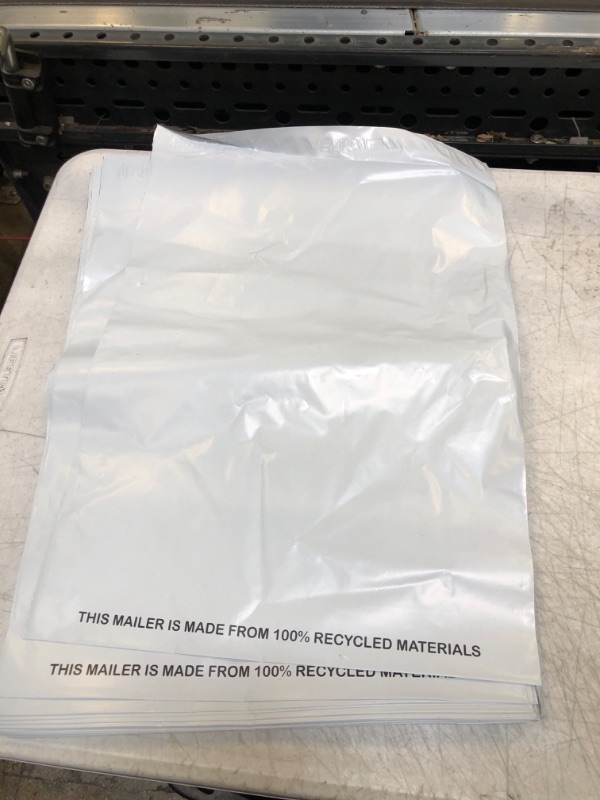 Photo 1 of SMART  Recycled Poly Mailers -  Pack of White Eco-Friendly Packaging Mailing Bags | Recyclable & Sustainable, Cute & Stylish Small Business Supplies | 2.5 Mil Thick - 
