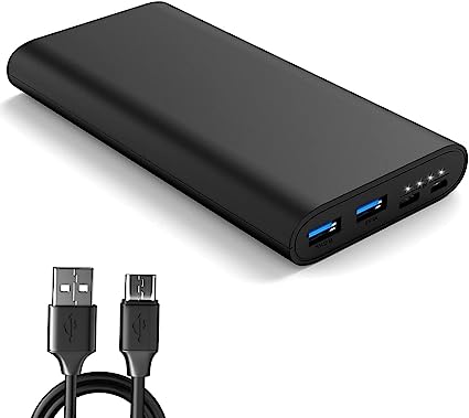 Photo 1 of OHZHAO 26800mAh Portable Charger Power Bank, (Upgrade Large Capacity Battery) with Dual Input Ports Support Fast Charging, 2 USB Ports for iPhone, iPad, AirPods, Samsung Galaxy, Android and More.