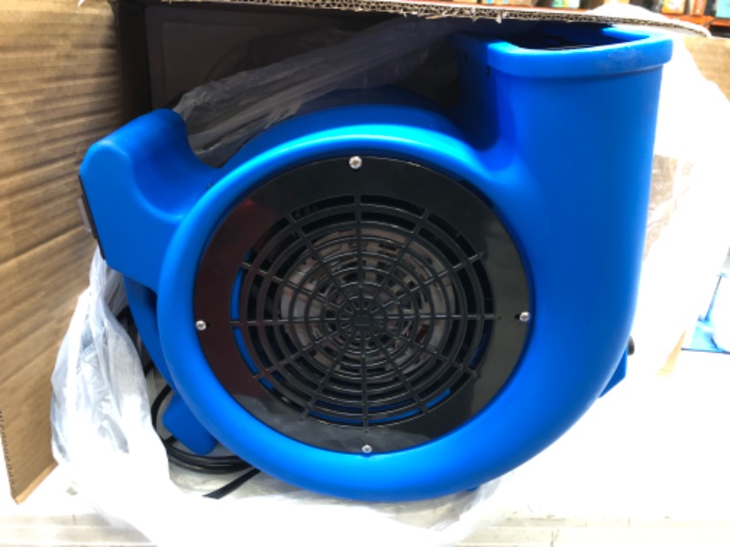 Photo 2 of 
Mounto 2-Speed 1/2HP 2200CFM Air Mover Floor Carpet Dryers (Blue)