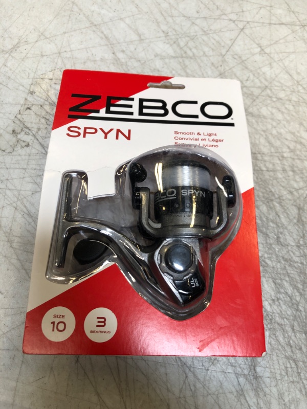 Photo 2 of Zebco Spyn Spinning Fishing Reel, Instant Anti-Reverse with Front-Adjustable Drag, All-Metal Gears and Super Tough Titanium-nitride Plated Bail Wire Size 10 Reel