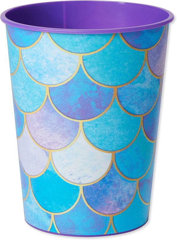 Photo 1 of American Greetings Mermaid Party Supplies, Reusable Party Cups (16 oz pack  6 )