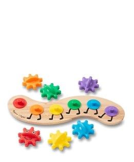 Photo 1 of Melissa & Doug Rainbow Caterpillar Gear Toy 