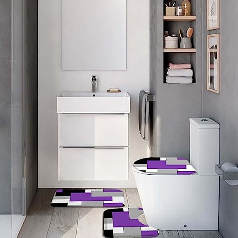 Photo 1 of 4PC GEOMETRIC MODERN BATHROOM ACCESSORIES