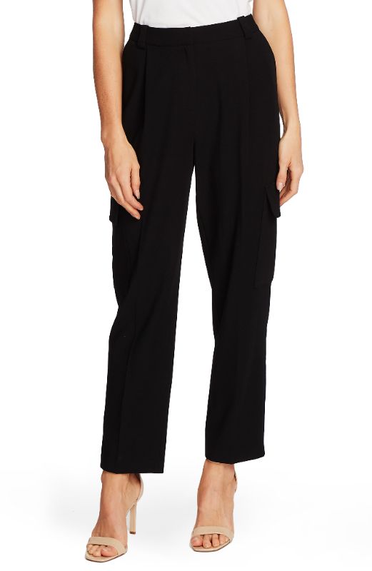 Photo 1 of Amazon Essentials Women's Linen Blend Drawstring Crop Pant, Black, Medium