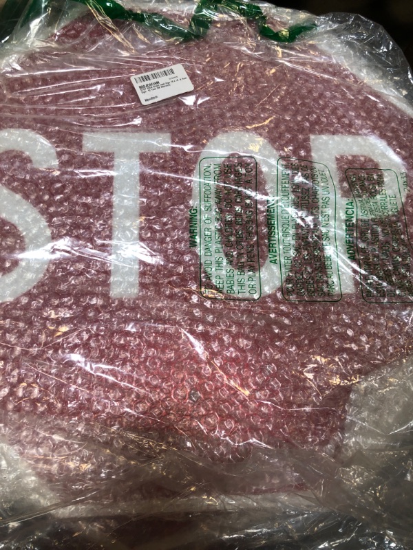 Photo 1 of Stop Sign Street Road Sign 18 x 18. A Real Sign. 3M High Intensity Prismatic Reflective Sheeting.