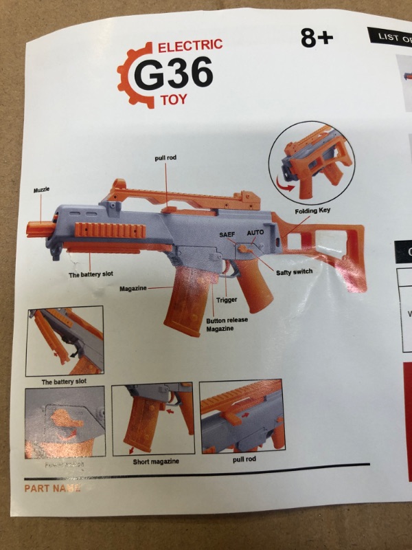 Photo 2 of G36 ELECTRIC TOY 