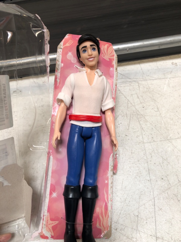 Photo 2 of Disney Princess Prince Eric Fashion Doll in Hero Outfit from Disney Movie The Little Mermaid, Posable