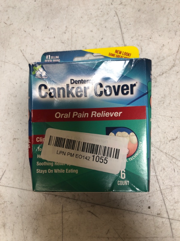 Photo 2 of Dentemp Canker Cover - Canker Sore Medicine Pain Reliever (6 Counts) - Canker Sore Treatment to Relieve Canker Pain, Mouth Sores & Mouth Irritation - Fast Acting Relief 1 Pack