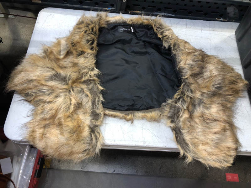 Photo 1 of Caracilia Warm Faux Fur Wedding Shawl Wrap For Wedding Party Show
