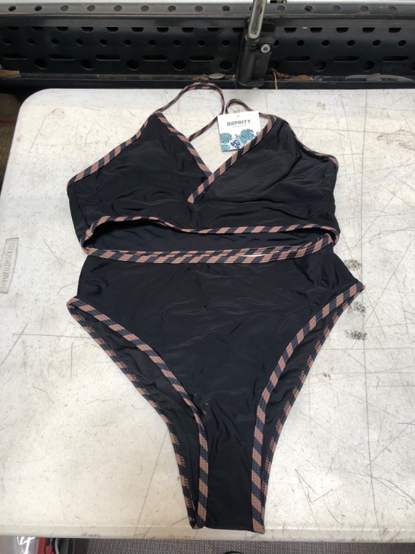 Photo 1 of B2PRITY TWO PIECE BIKINI (BROWN AND BLACK)