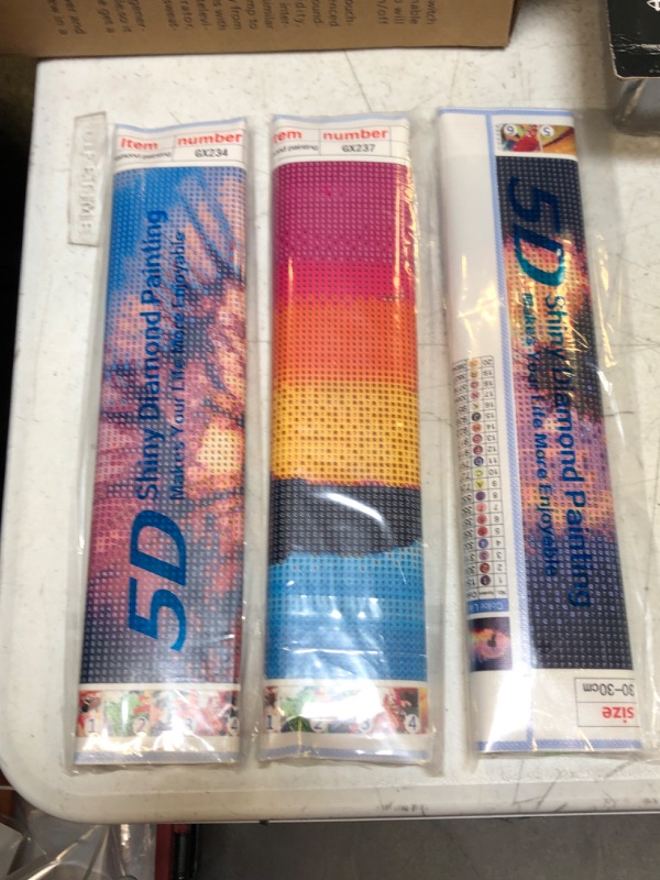 Photo 1 of 5D SHINY DIAMOND PAINTING (3 PACK)